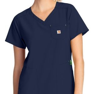 Carhartt Cross-Flex Diamond Neck Wrap Scrub Top